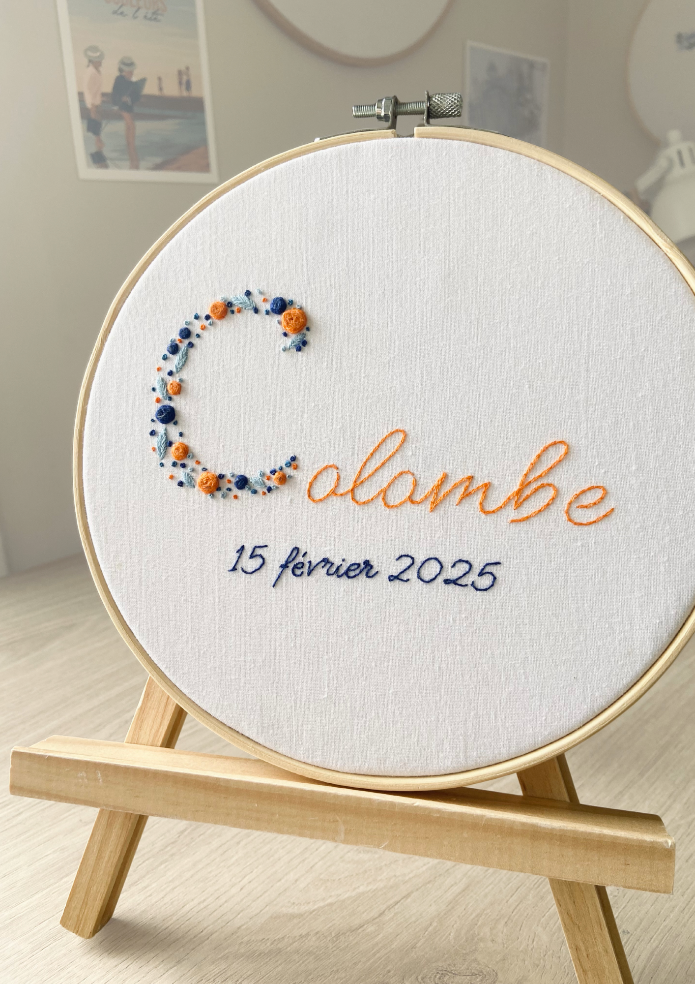 La Signature, broderie naissance