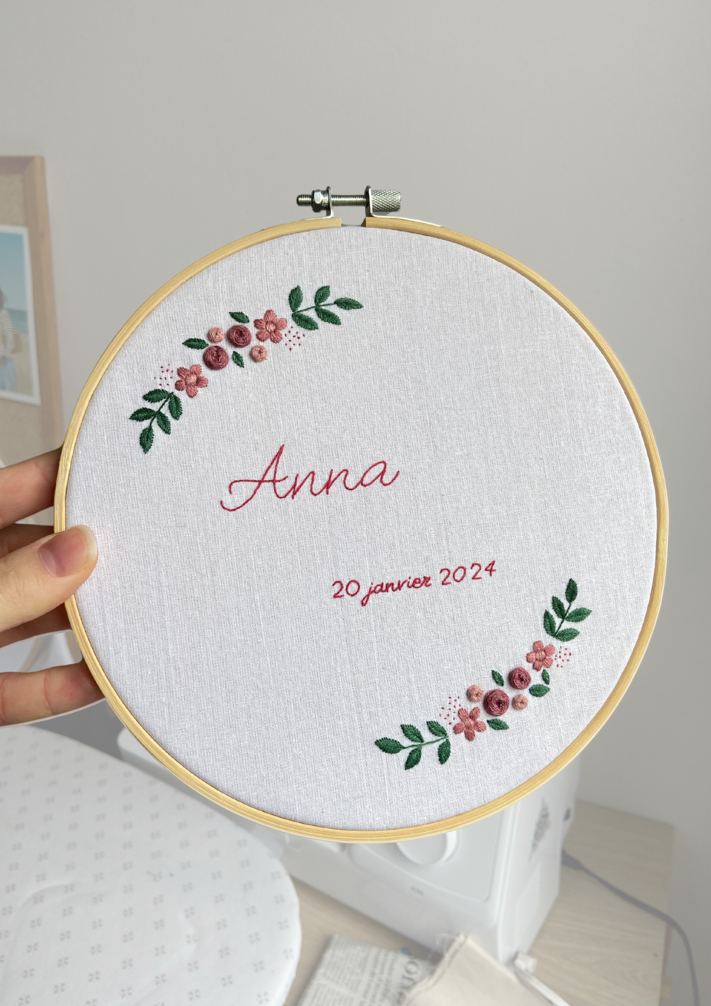 Le Fleuri, broderie naissance