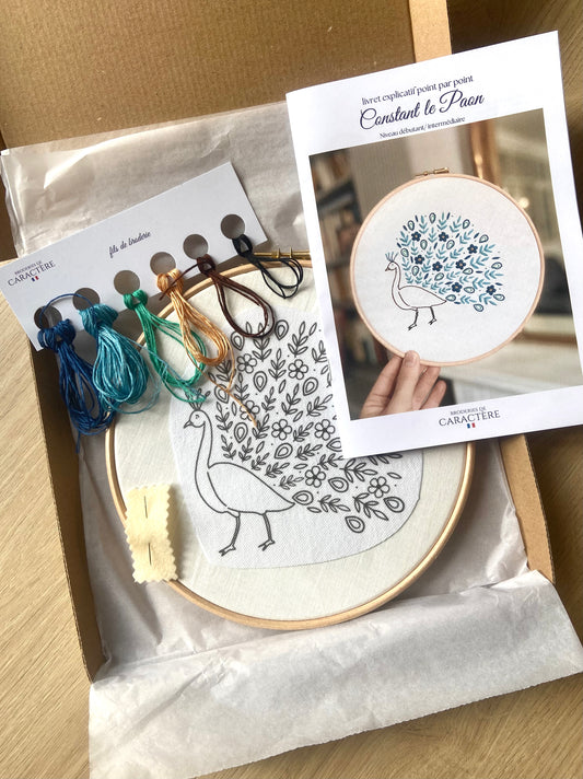 Kit de broderie - Constant le Paon