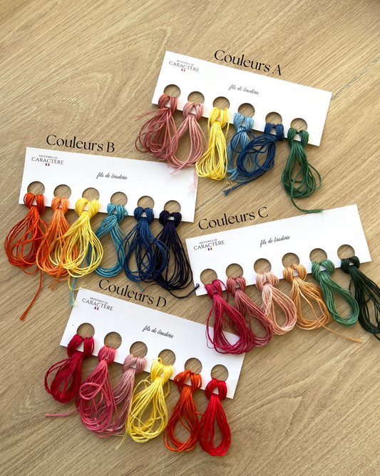 Kit de broderie pour enfant - jolis motifs à coller où on veut