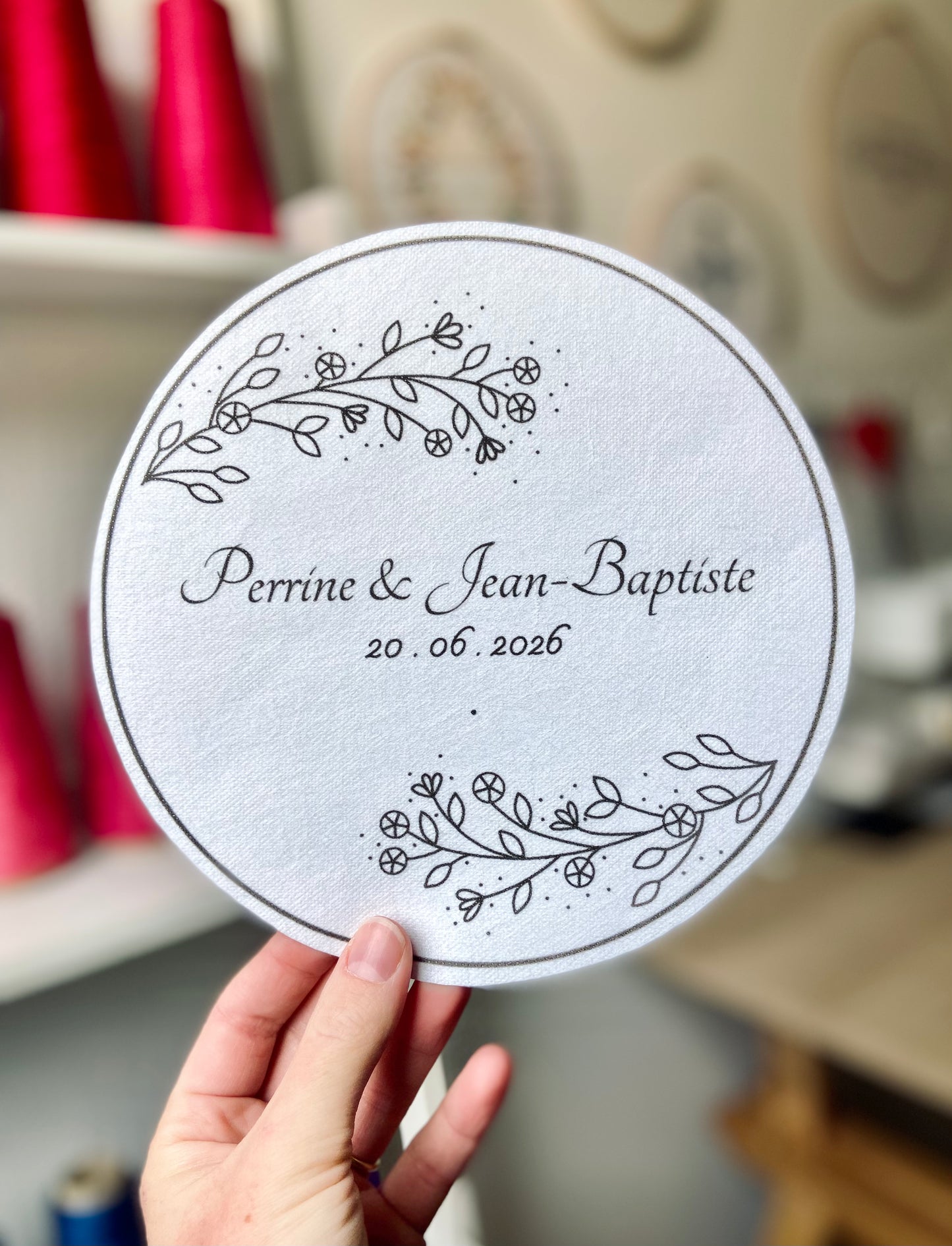 Autocollant soluble à personnaliser - Porte-alliance CHIC