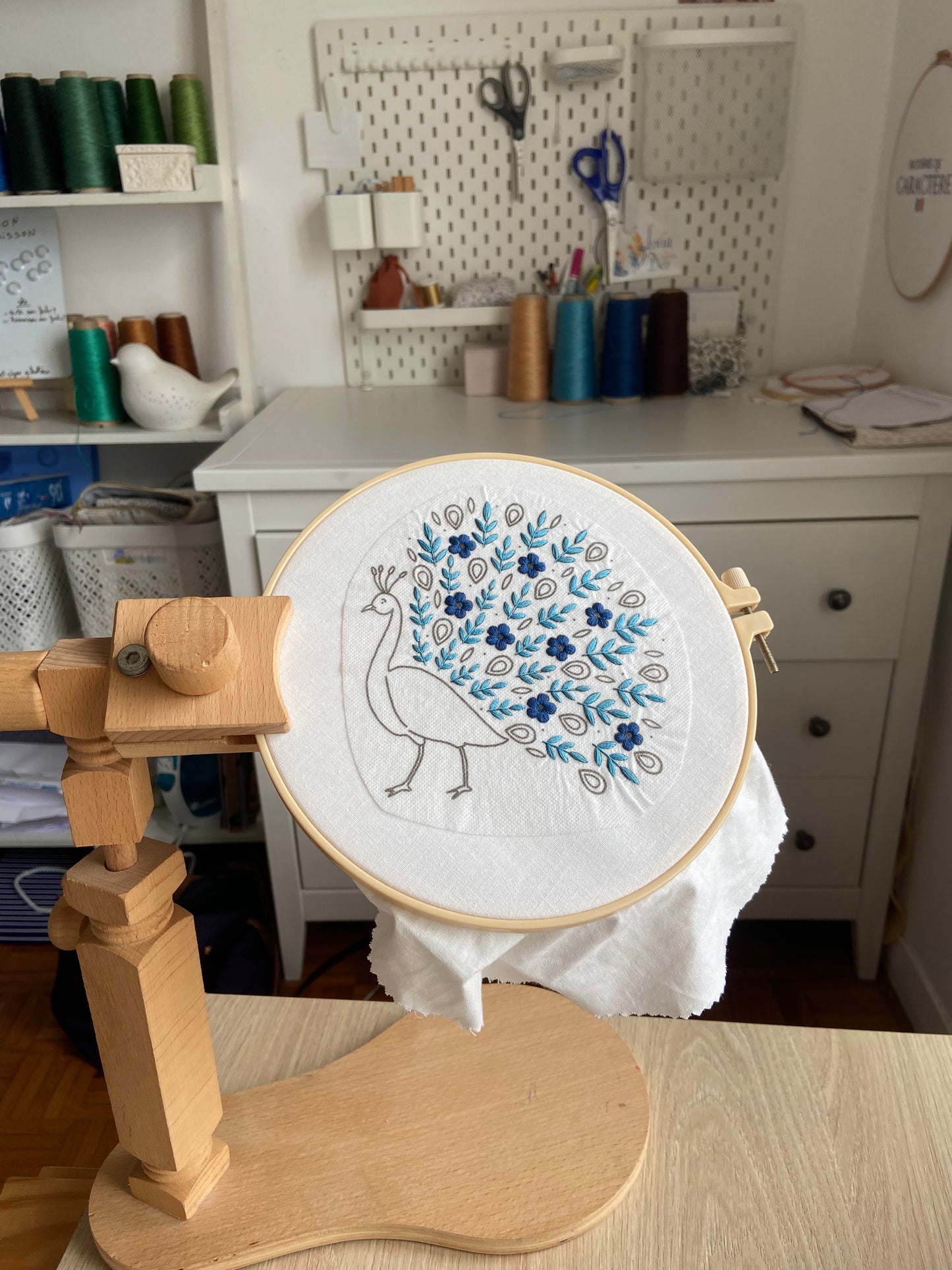 Kit de broderie - Constant le Paon