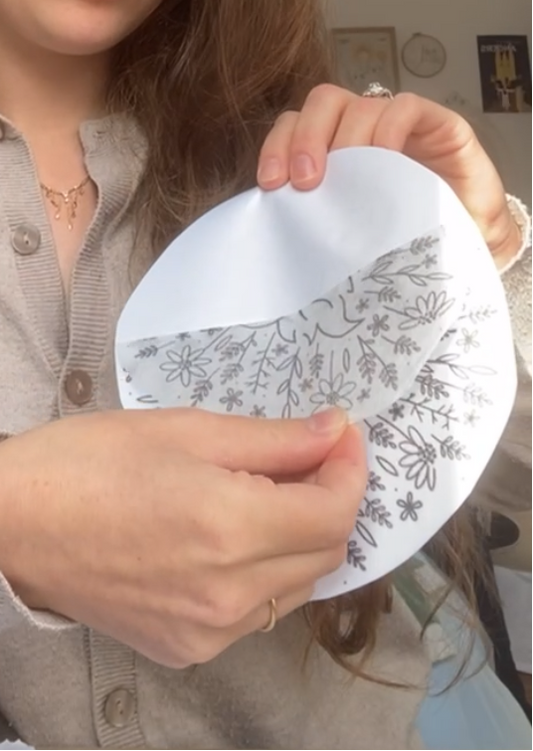 Autocollant soluble broderie - Le Coeur Eclatant