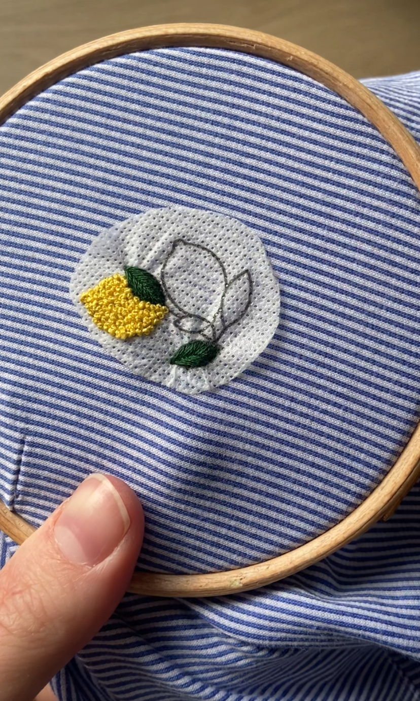 Autocollants solubles broderie - Jolis citrons