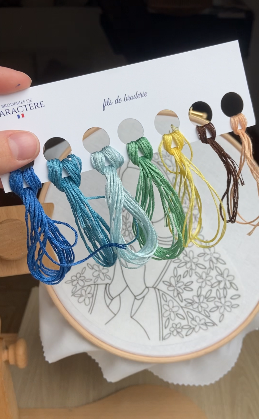 Kit de broderie - Notre Dame des Iris