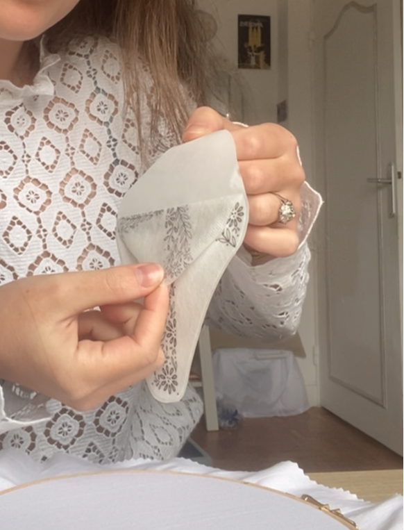 Autocollants soluble broderie - La Croix Hivernale