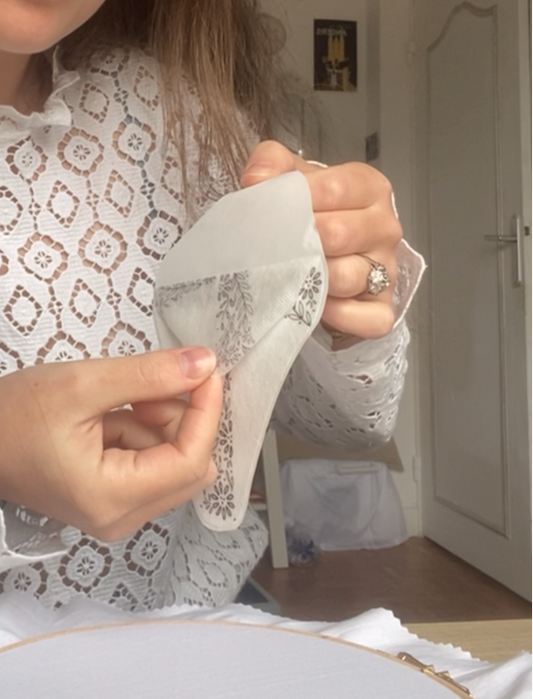 Autocollants soluble broderie - La Croix Hivernale