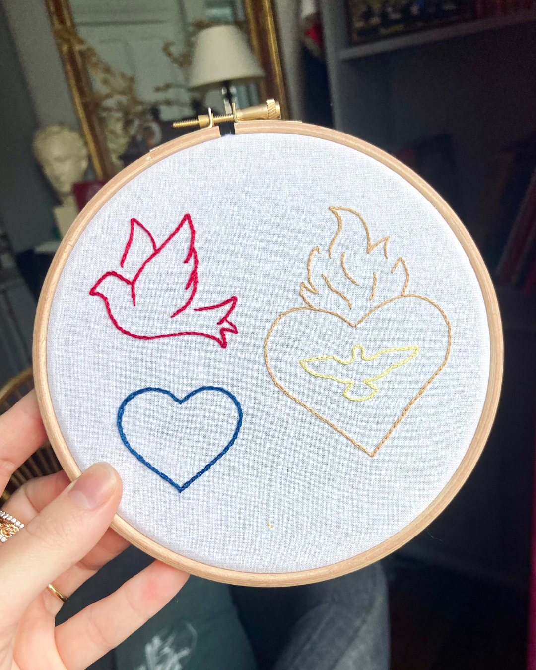 Kit de broderie pour enfant - jolis motifs à coller où on veut